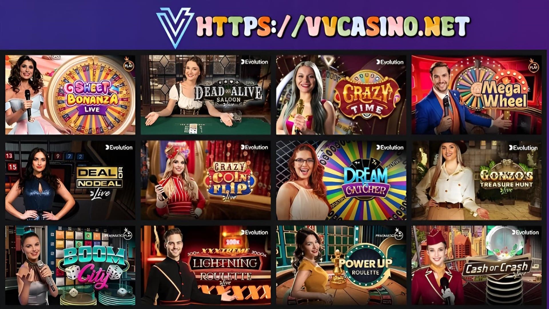 Game Shows at VVCasino Game Shows at VVCasino
